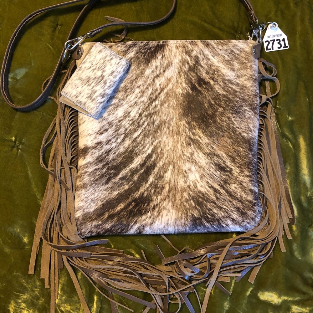 Holy Cow Couture Striped Crossbody w/ card holder